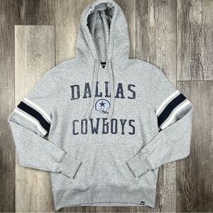 Dallas Cowboys 47 Brand Gray Pullover Hoodie Sweater NFL Football Size Men Small